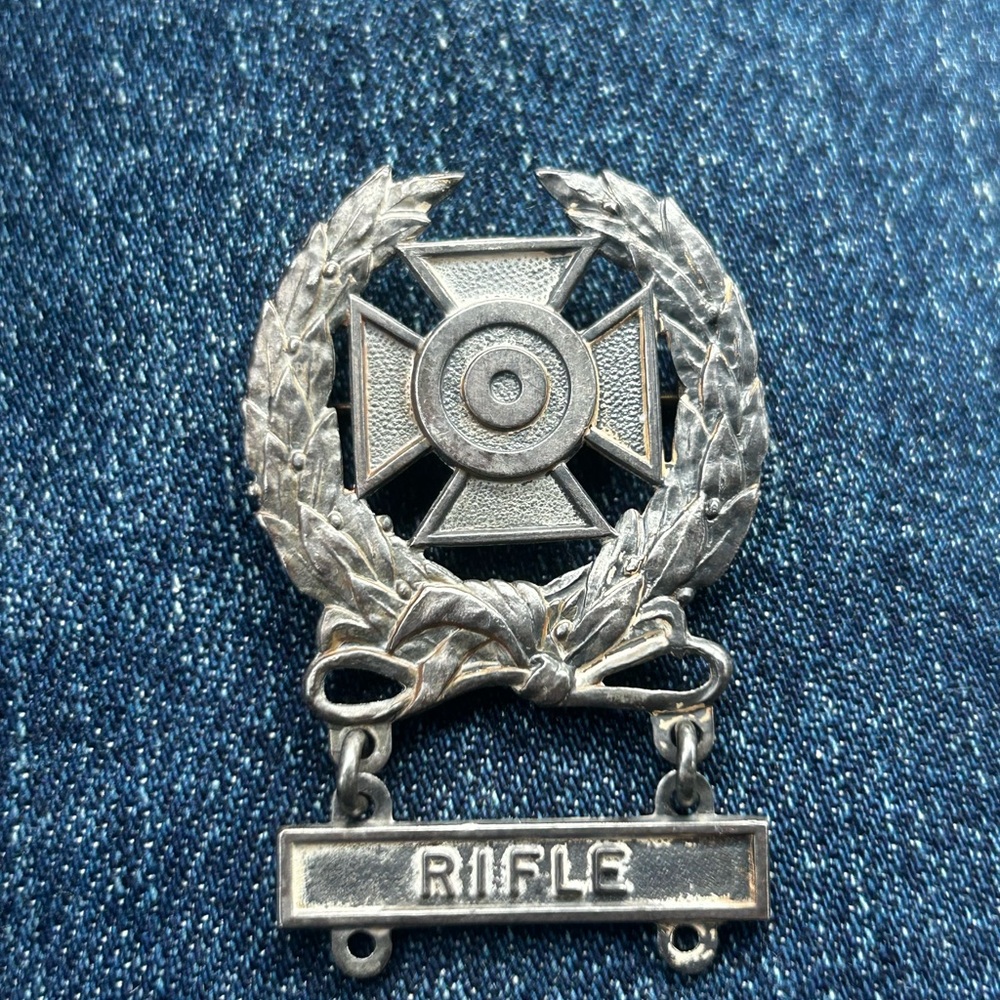 Vintage Sterling Silver Mardi Gras Krewe Rifle Badge